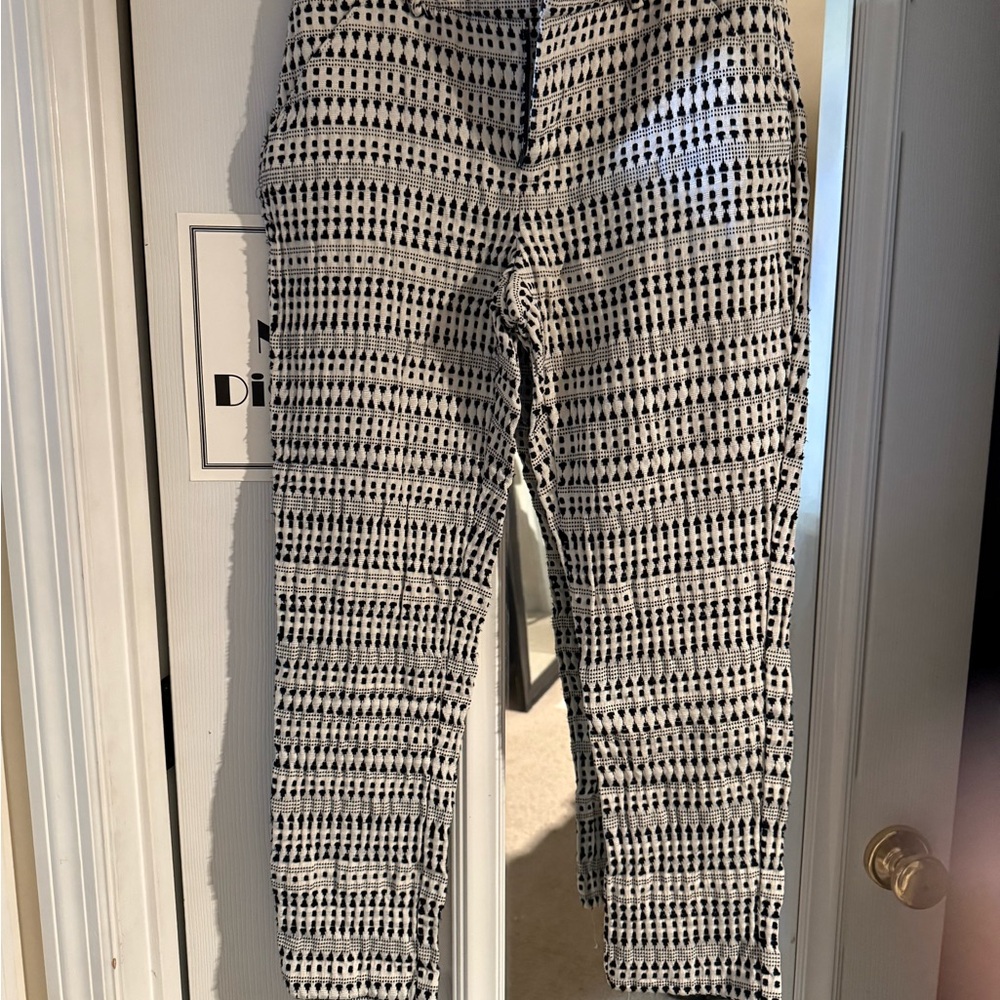 Black & White Patterned Pants
